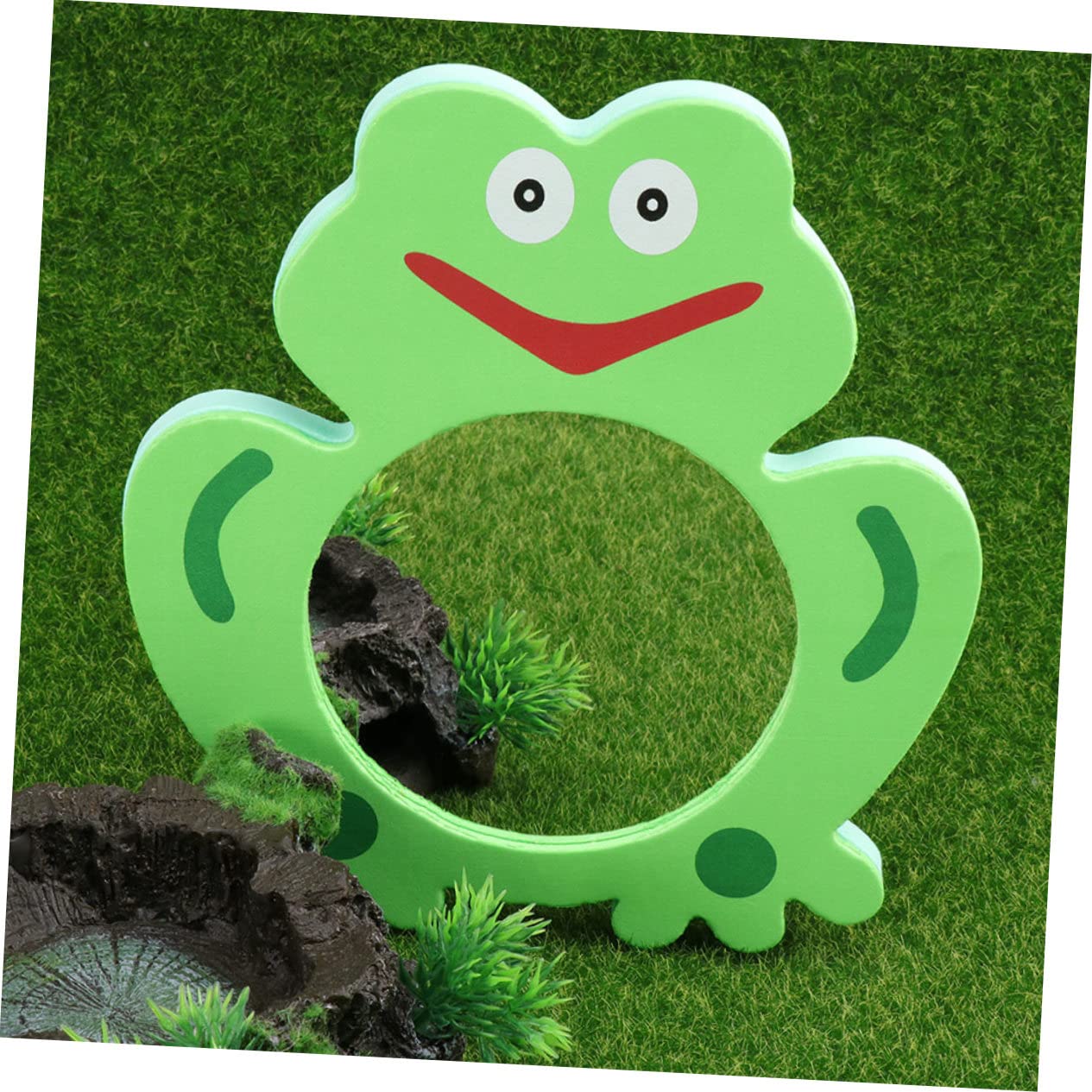 FAVOMOTO 4-Pack Frog Bath Mirror Toys - Waterproof Shower & Bathtub Fun for Kids - Travel Bathroom Mirror for Toddlers - Perfect for Sensory Play & Early Learning Development