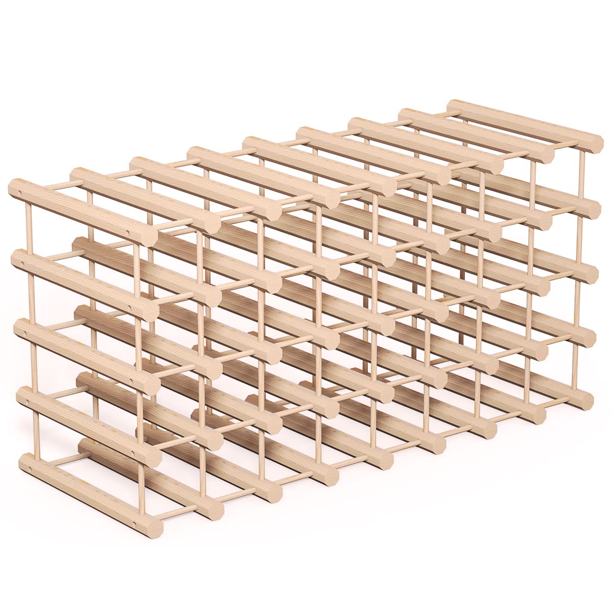 GiantexUK 36 Bottle Wooden Wine Rack - Freestanding Wine Display Shelf & Organizer for Home, Restaurant, Bar, Wine Cellar - Perfect for Kitchen, Dining Room & Entertaining Areas