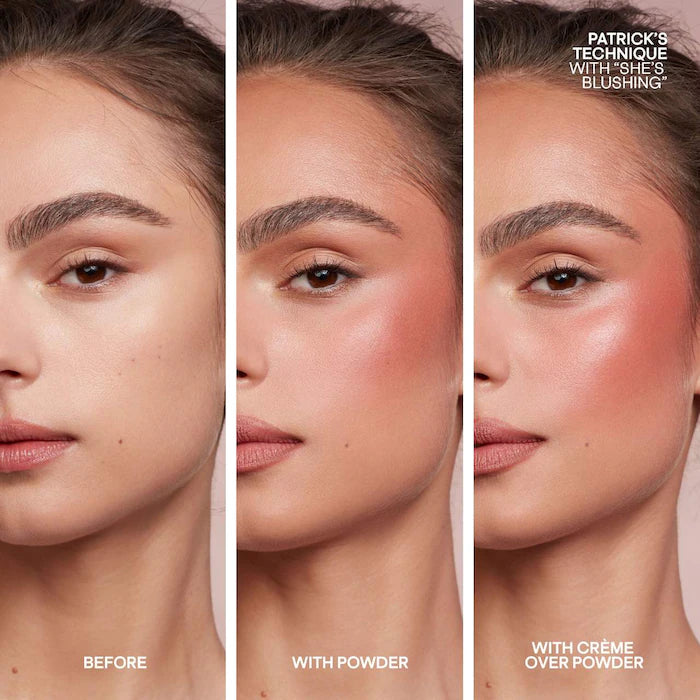 Patrick TA Major Headlines Double Take Duo Cream + Powder - Long-Lasting Blush & Highlighter Set for Day & Night Makeup | Perfect for Contouring & Glowing Skin