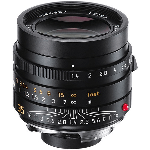 Leica Summilux M 35mm f/1.4 ASPH Lens for Leica M Cameras - Black | Professional Fast Prime Lens for Street & Portrait Photography | Perfect for Low Light & Travel Photography