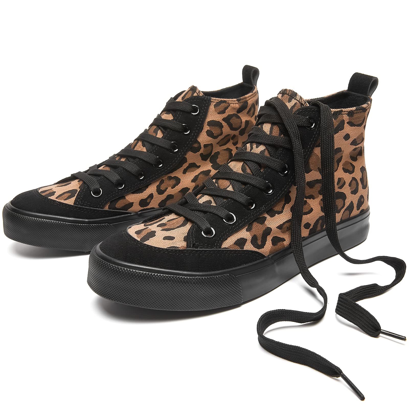 Women's High Top Canvas Sneakers - Classic Casual Walking Shoes for Women | Comfortable & Stylish for Everyday Wear, Running Errands & Light Exercise