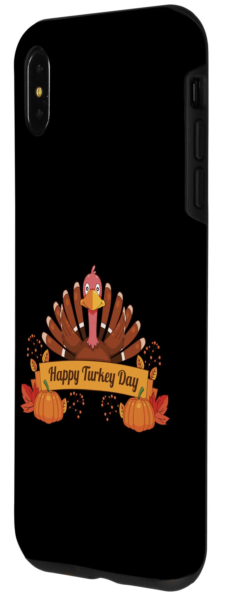 iPhone XS Max Case - Cute Thanksgiving Turkey Design, Holiday Family Gift for Christmas & Travel Protection