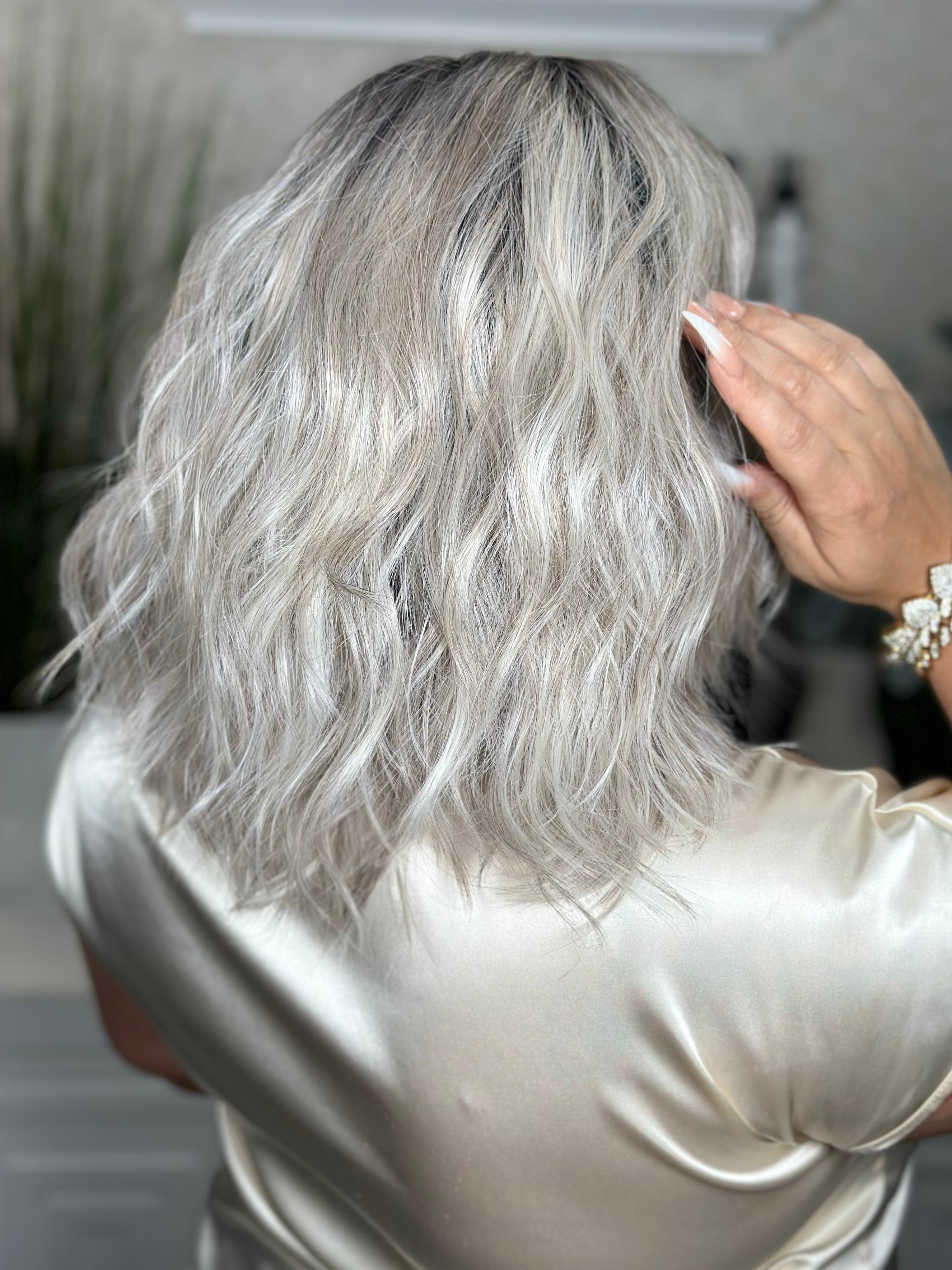 FLATTER ME Stone Blonde Hair Extensions - Premium 100% Human Hair Clip-Ins for Volume & Length | Perfect for Parties, Weddings & Everyday Styling