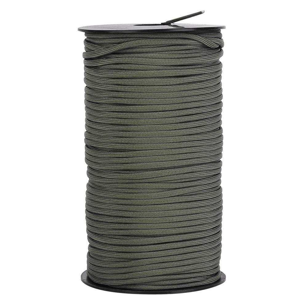 Tgoon Protable Parachute Rope - 550lb Army Green Survival Cord for Rock Climbing, Hiking, Camping & Emergency Safety Use - Multi-Purpose Outdoor Gear for Adventure & Survival Scenarios