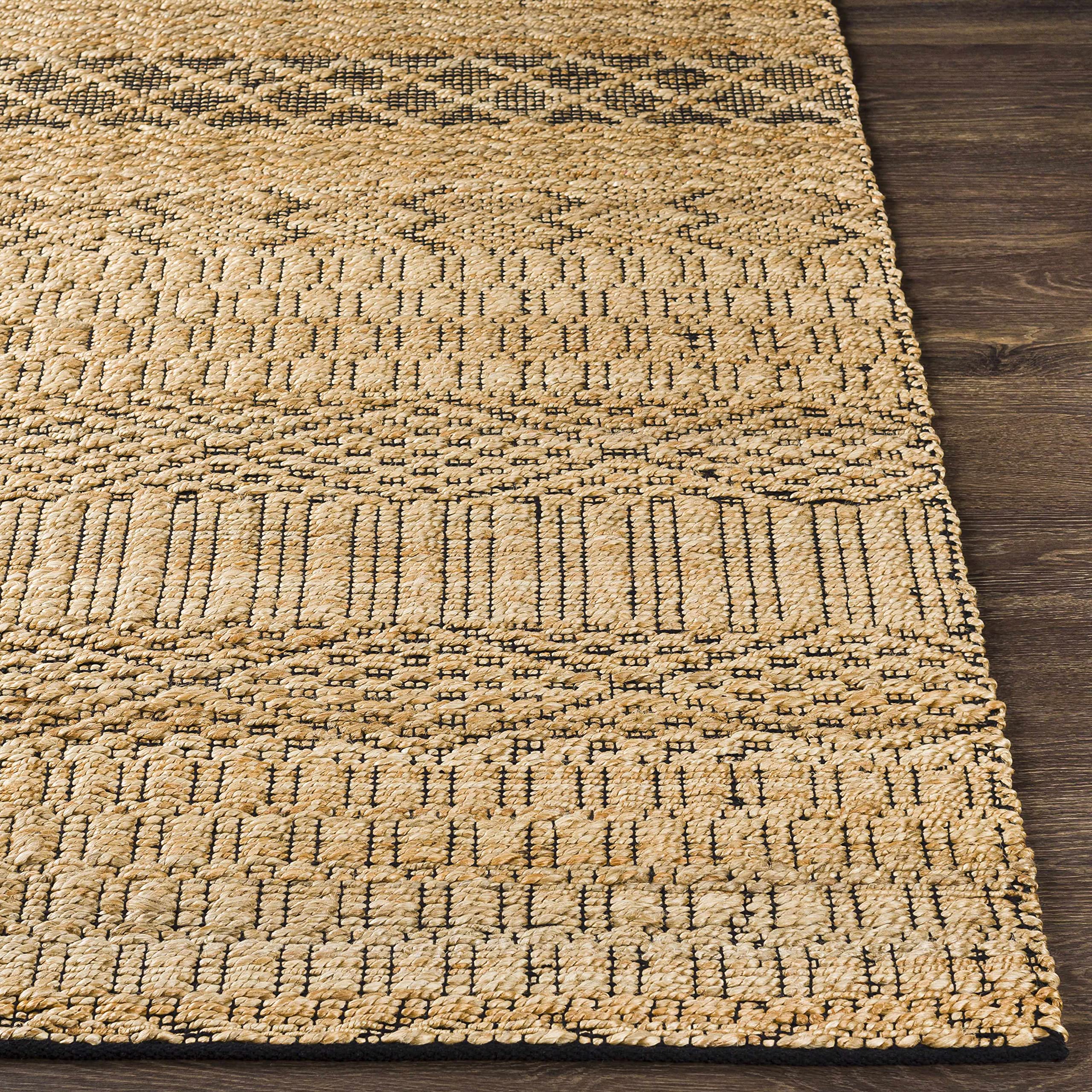 Bohemian Transitional Hauteloom Cloverly Jute Area Rug 8'10
