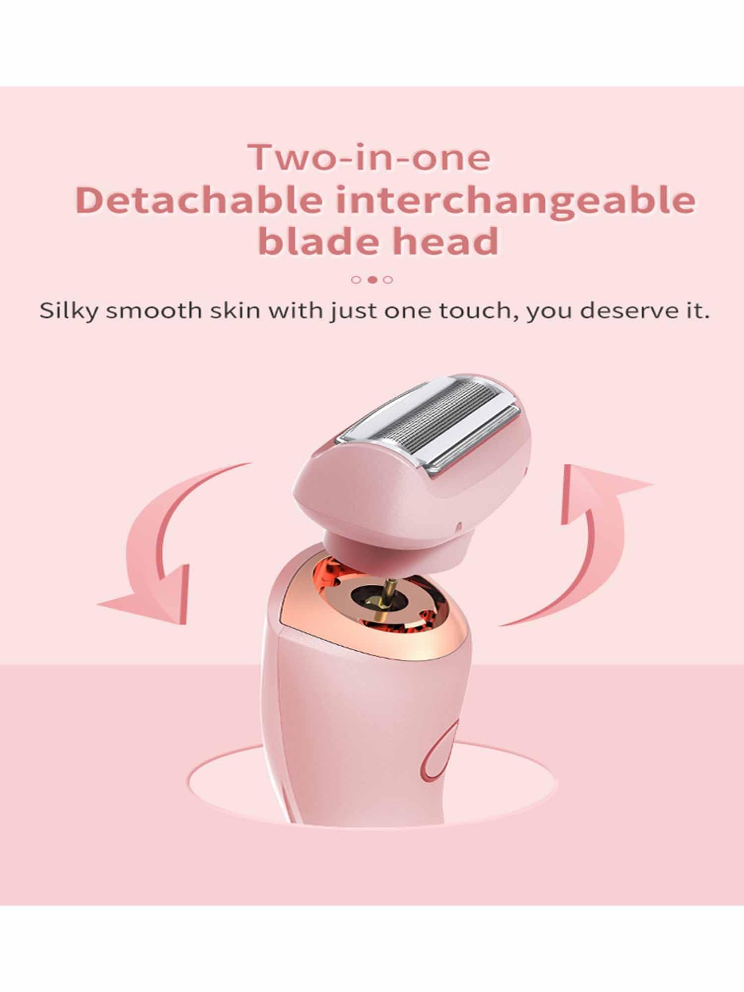 Silkbabe On The Go Lady Shaver - Portable 2-in-1 Electric Shaver & Epilator for Women, Wet/Dry Trimmer with Blue Design | Perfect for Travel, Gym & Quick Touch-Ups