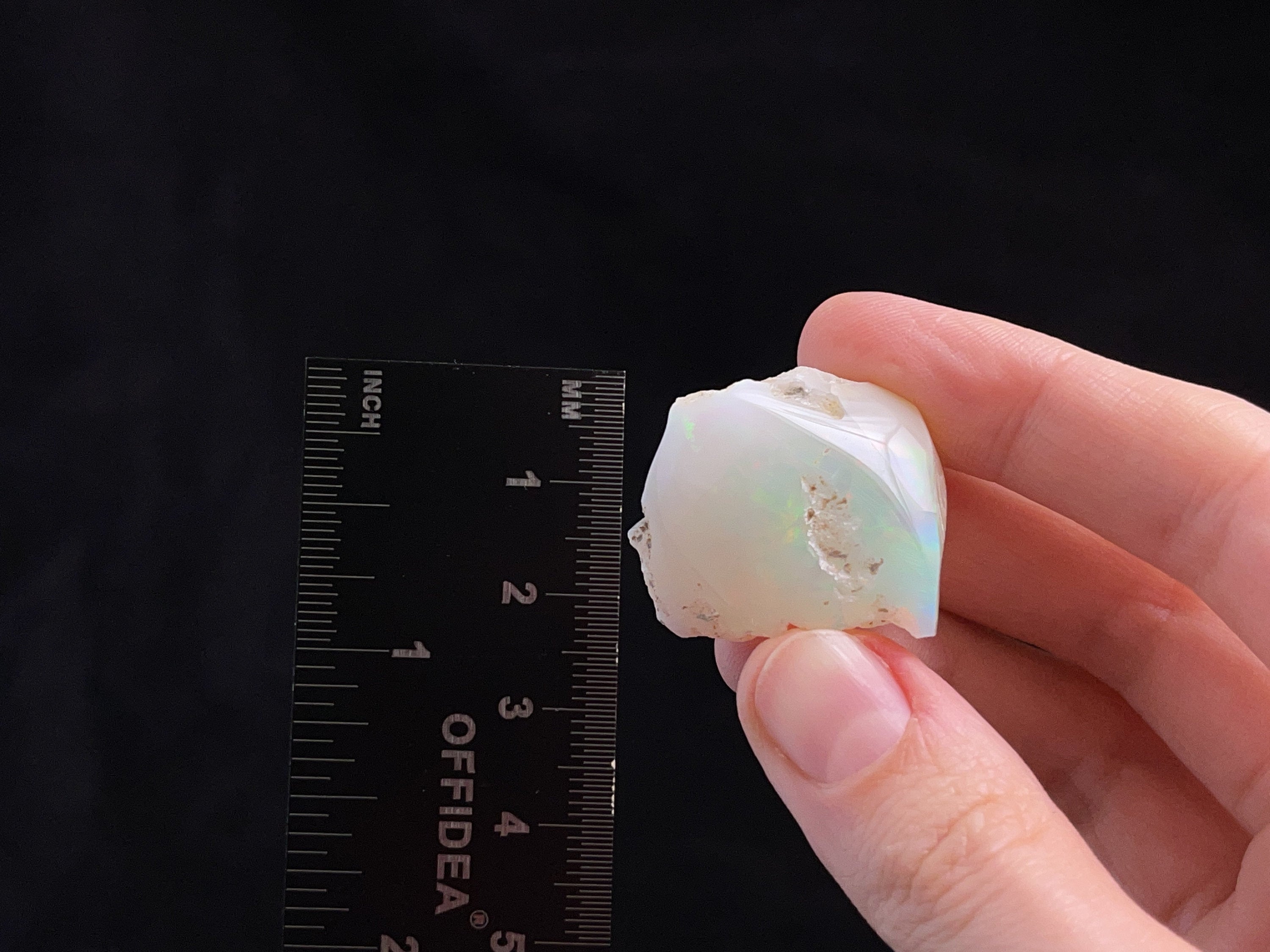 Natural Welo Opal Raw Crystal - 3A XL Polished Window Opal Stone, October Birthstone for Jewelry Making & Healing (45297) - Perfect for Necklaces, Rings & Spiritual Meditation