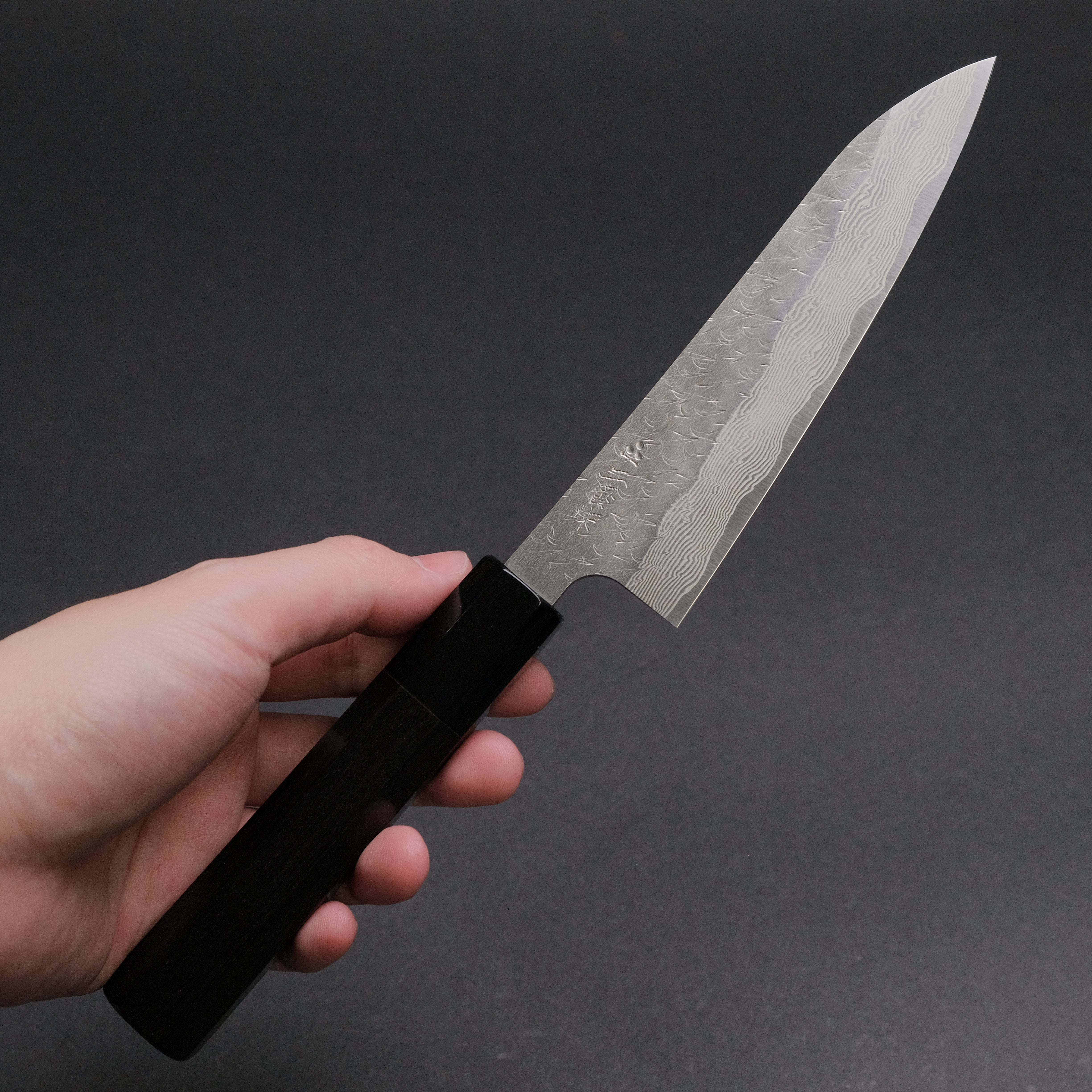 Nigara SG STRIX 150mm Petty Knife with Ebony Handle - Perfect for Precision Slicing, Dicing & Garnishing in Home Kitchens & Professional Cooking