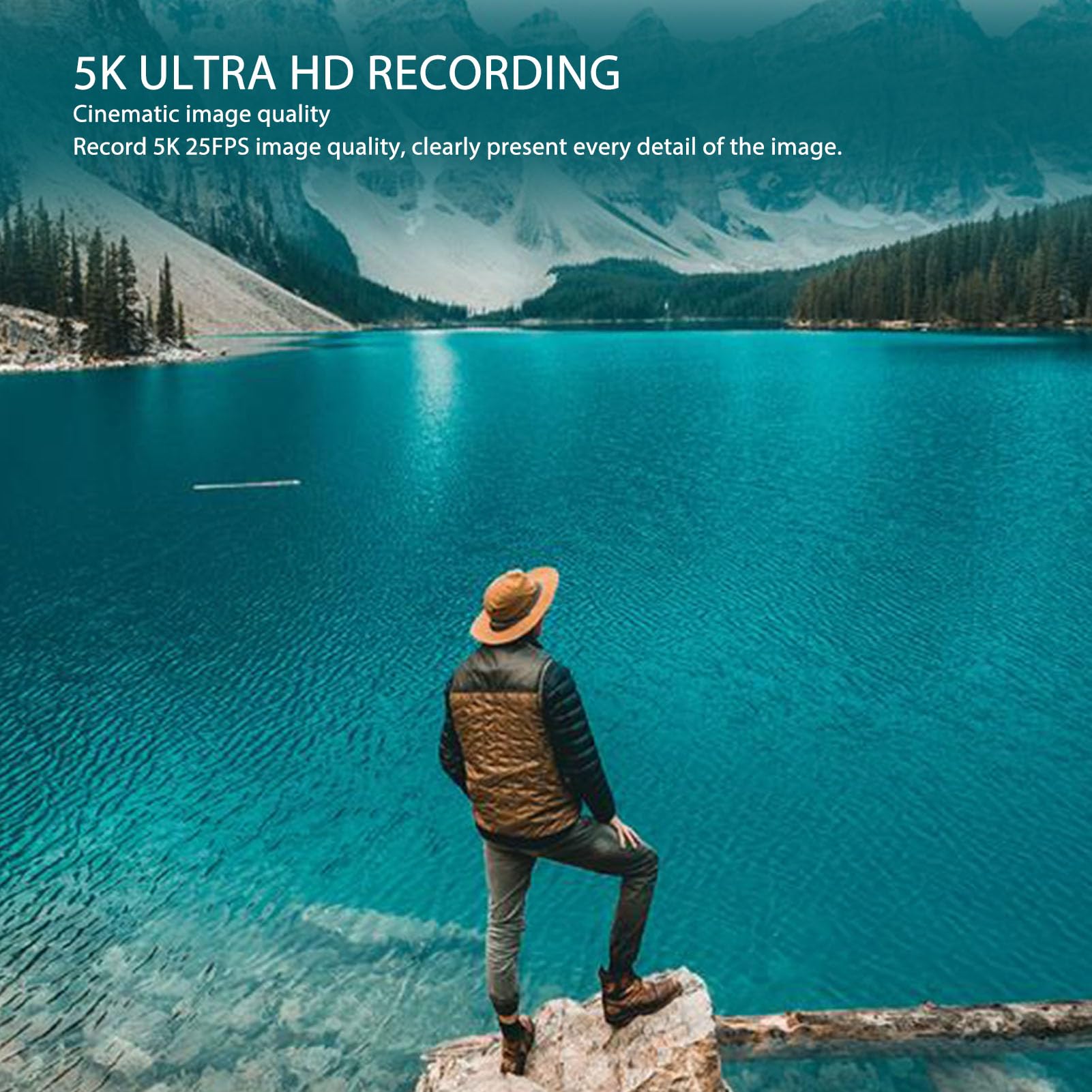 5K WiFi Vlogging Camera with 18X Digital Zoom & 3