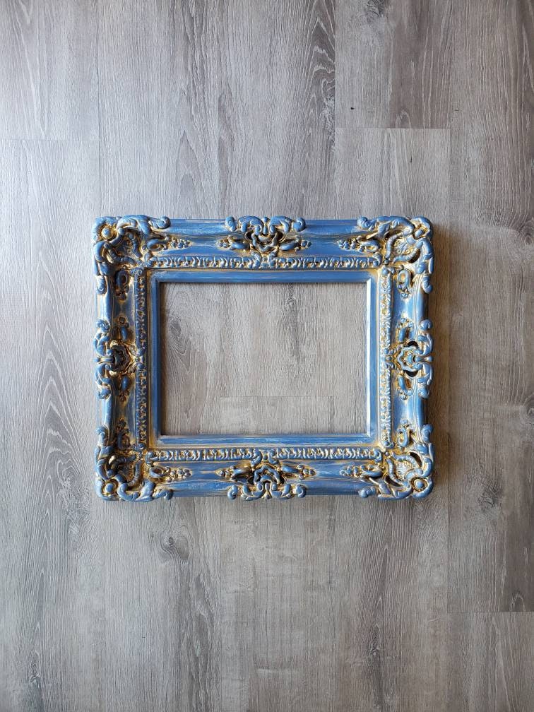 12x16 Shabby Chic Picture Frame - Vintage Style Decorative Baroque Ornate Cottage Frame for Wall Art, Photos & Home Decor