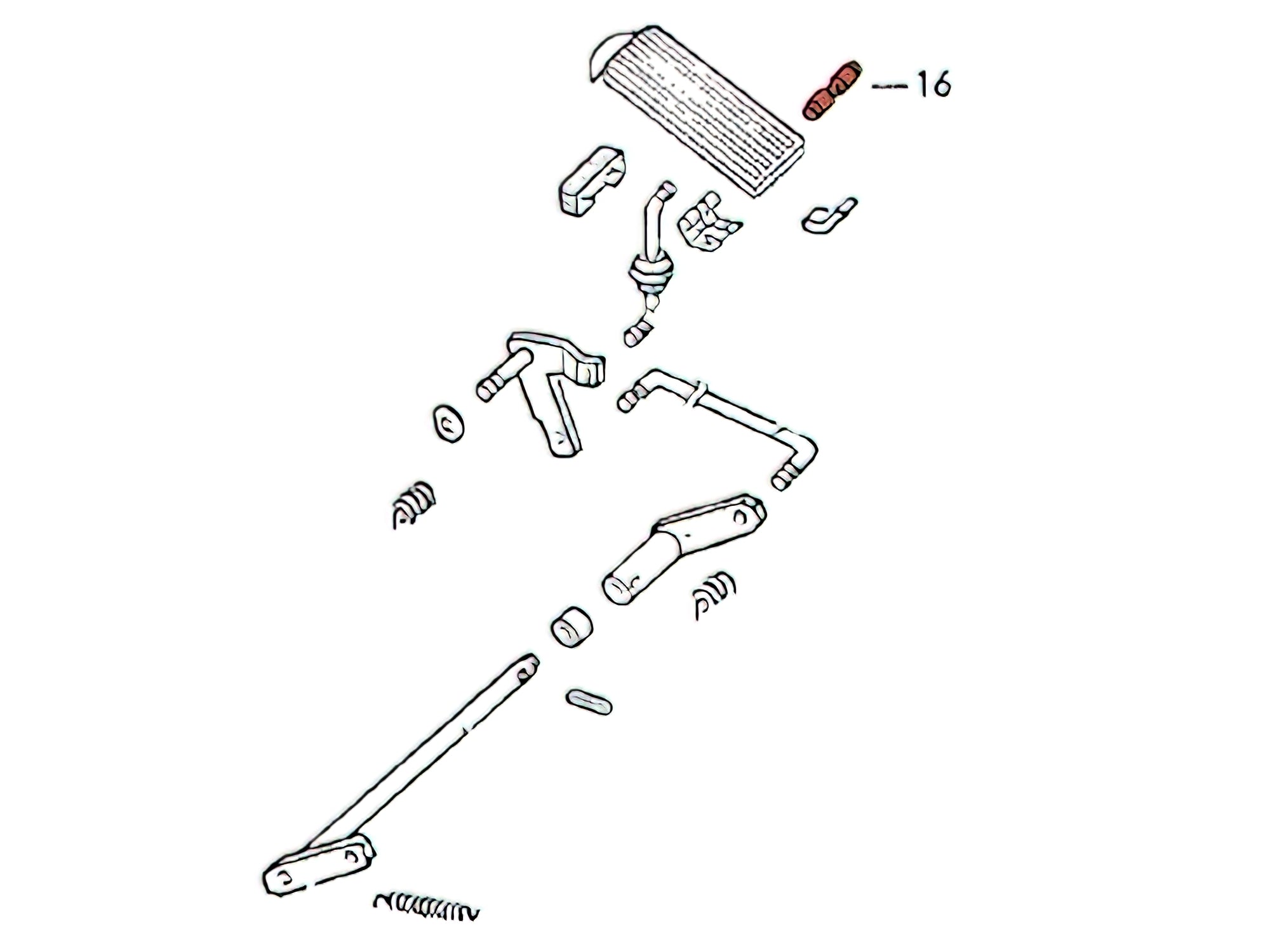 Heavy Duty Accelerator Pedal Pin for Bus - Replacement Gas Pedal Pin for School Bus, Coach & Commercial Vehicles - Durable Metal Throttle Control Pin for Smooth Acceleration