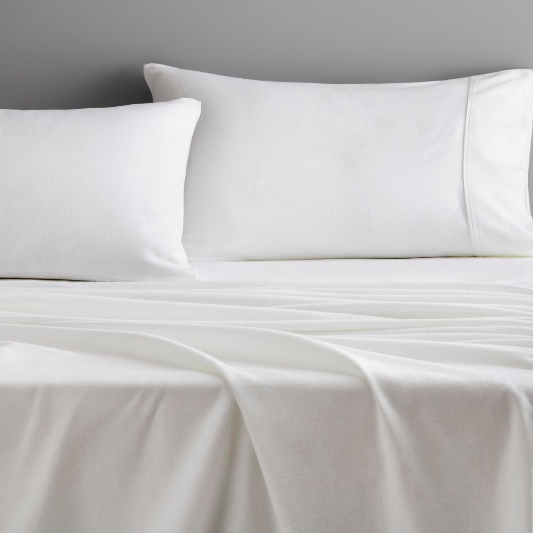 Sheridan White Flannelette Sheet Set - Ultra Soft & Cozy Bedding for Winter Warmth & Comfort