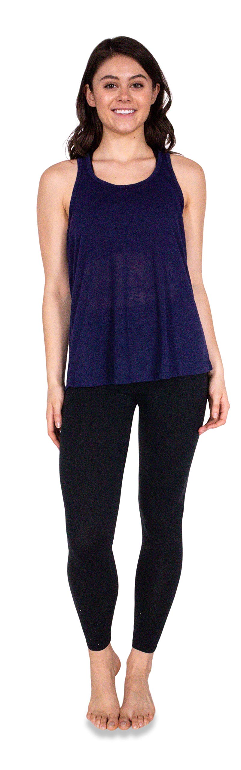 5 Pack Women's Flowy Burnout Racerback Tank Tops - Breathable Workout Shirts for Yoga, Gym & Everyday Wear | Moisture-Wicking Activewear
