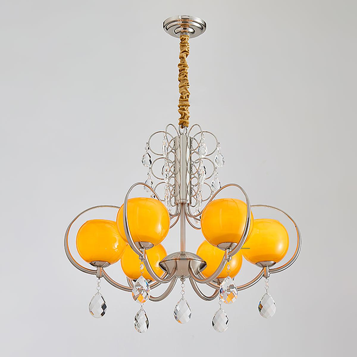 Doria Crystal Chandelier - Elegant Modern Ceiling Light Fixture for Dining Room, Living Room & Bedroom | Perfect for Home Decor & Wedding Venues