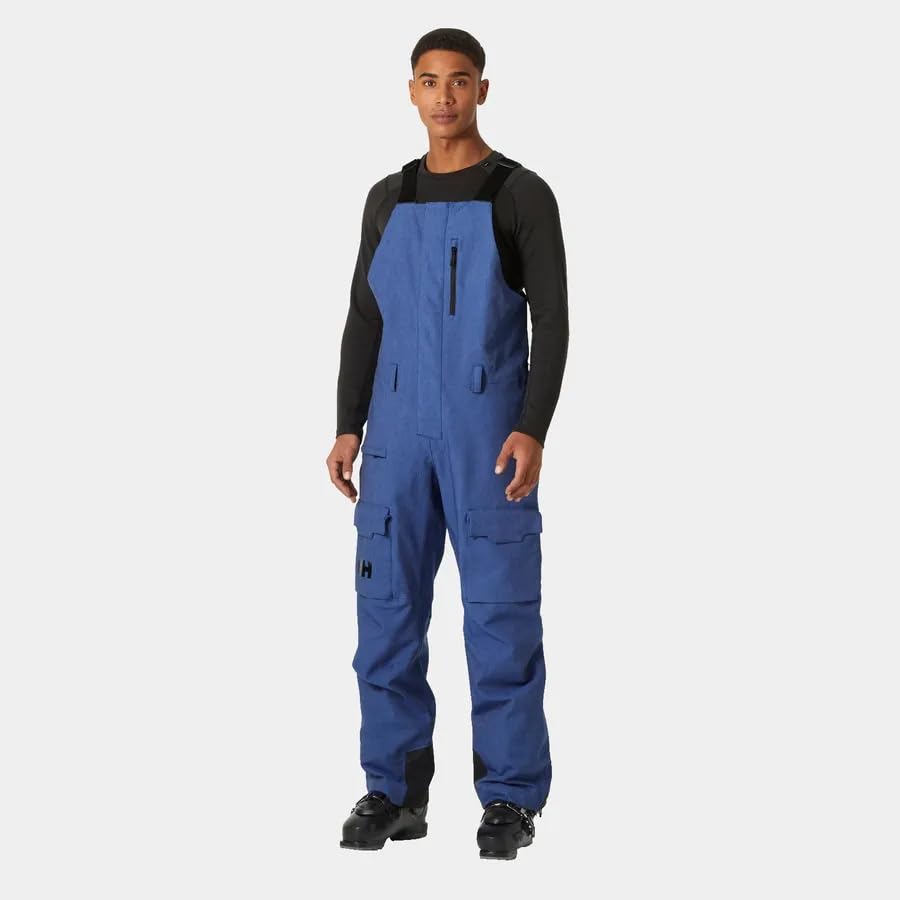 Helly Hansen Men's Sogn Bib Cargo Ski Pants - Waterproof Insulated Snow Pants with Adjustable Fit & Breathable Fabric for Skiing, Snowboarding & Winter Outdoor Activities