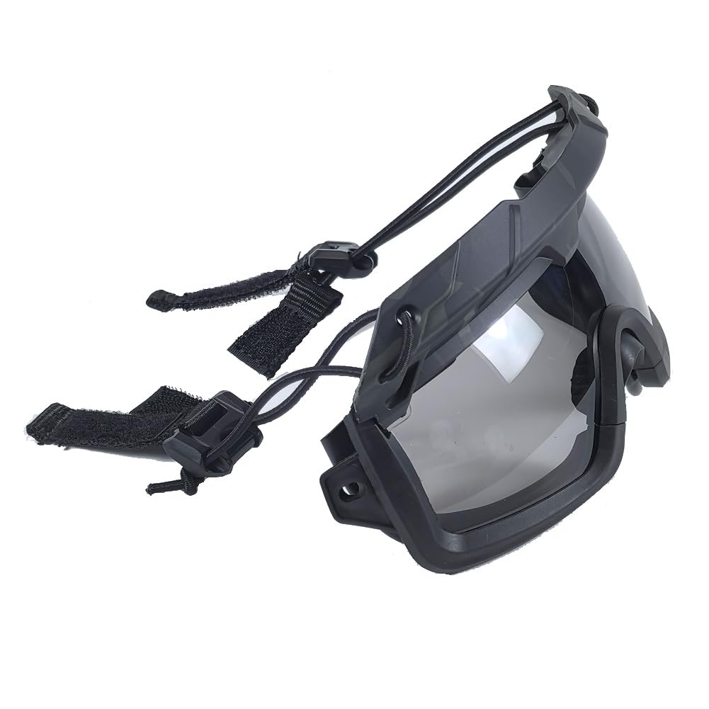 ATAIRSOFT Tactical Anti-Fog Safety Goggles - 2 Mode Protective Eyewear for Airsoft, Hiking, Paintball & Hunting (MCBK Black Lens) | Impact Resistant for Outdoor Sports & Tactical Use