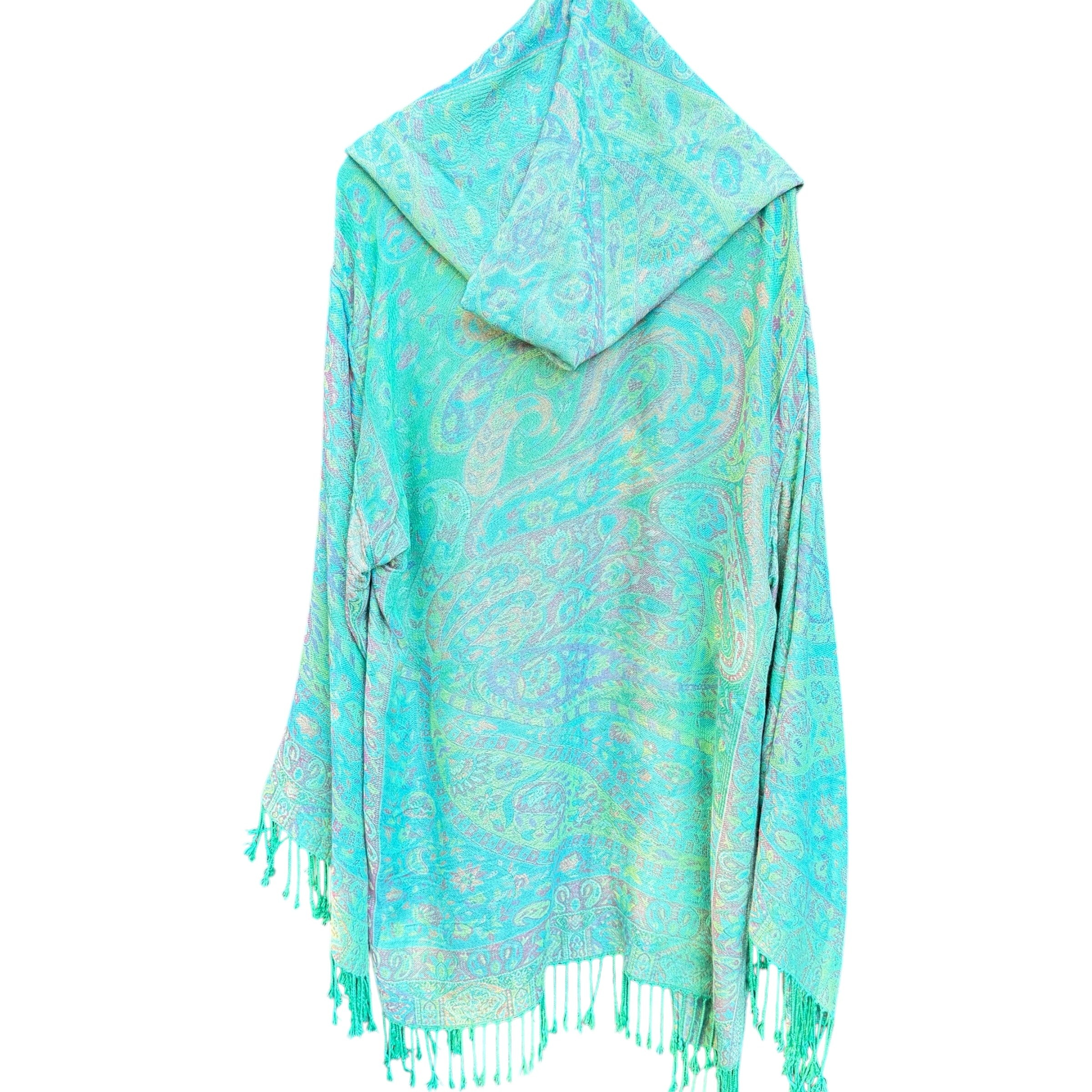 PASH ROBE Aqua Green Gardens - Soft & Luxurious Women's Bathrobe for Spa, Poolside & Home Relaxation