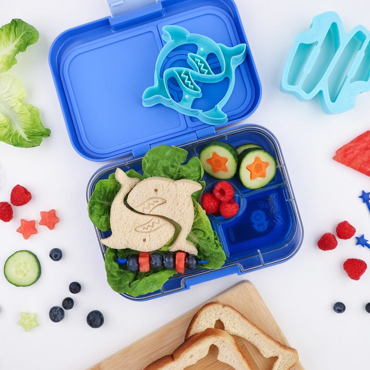 Lunch Punch Sandwich Cutter Set - Shark Shape Fun Food Cutters for Kids Lunch Box, Bento & Snacks - Perfect for School Lunches, Parties & Creative Meal Prep