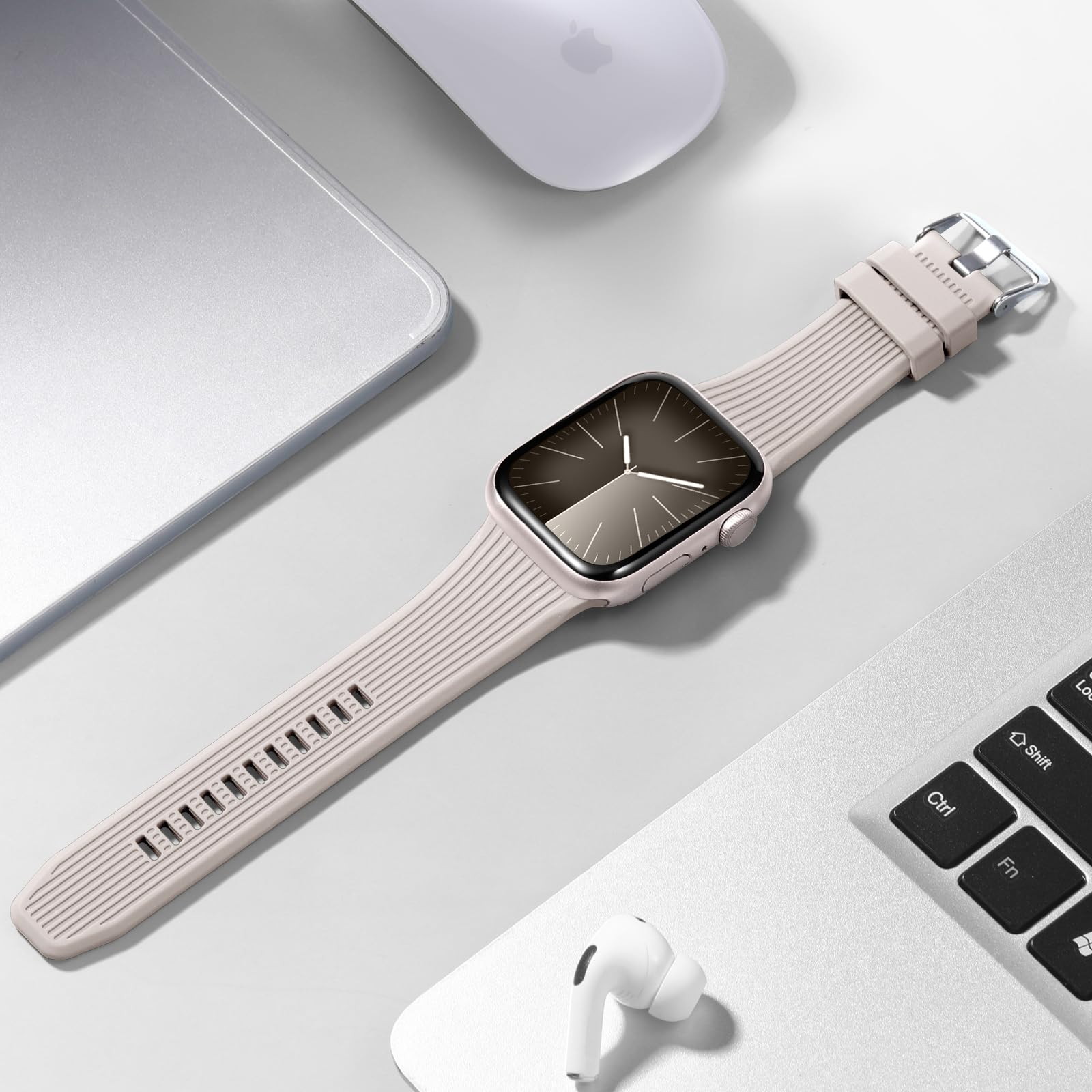 Odbeai Classic Sport Band Compatible with Apple Watch Ultra 2/Ultra - Soft Rugged Strap for iWatch Series SE 10 9-1, 49mm 46mm 45mm 44mm 42mm - Durable Comfortable Watch Band for Men & Women - Perfect for Running, Workouts & Outdoor Activities