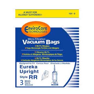 Eureka RR Vacuum Bags (3-Pack) by EnviroCare - Premium Replacement Bags for Eureka Upright Vacuums - Ideal for Home Cleaning, Pet Hair Removal & Allergen Reduction