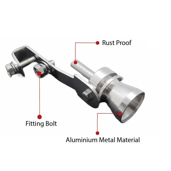 Universal Car Turbo Sound Whistle - Exhaust Pipe Turbo Simulator for Maruti Suzuki Ignis 2020 | Realistic Engine Sound Enhancer for Performance Cars & Racing Enthusiasts | Perfect for Car Shows, Track Days & Automotive Pranks