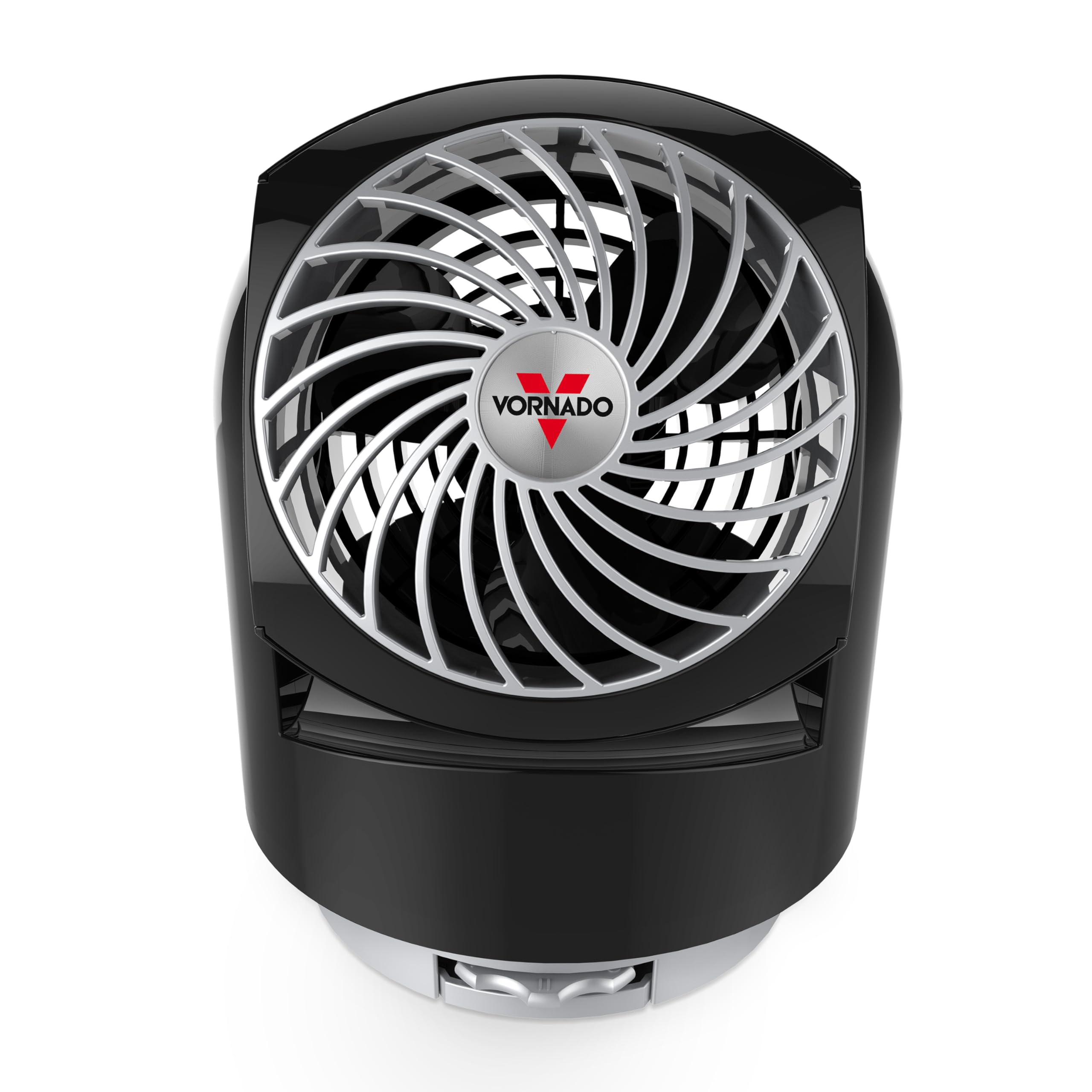 Vornado Flippi V8 Compact Air Circulator Fan - Quiet Portable Desk Fan with Adjustable Head, 2 Speed Settings - Perfect for Office, Bedroom, Travel & Home Use - Black