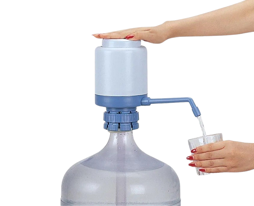 Portable Manual Water Pump for 5 Gallon Bottles - Easy to Use Hand Pump for Drinking Water Dispensers - Perfect for Home, Office, Camping & Emergency Preparedness