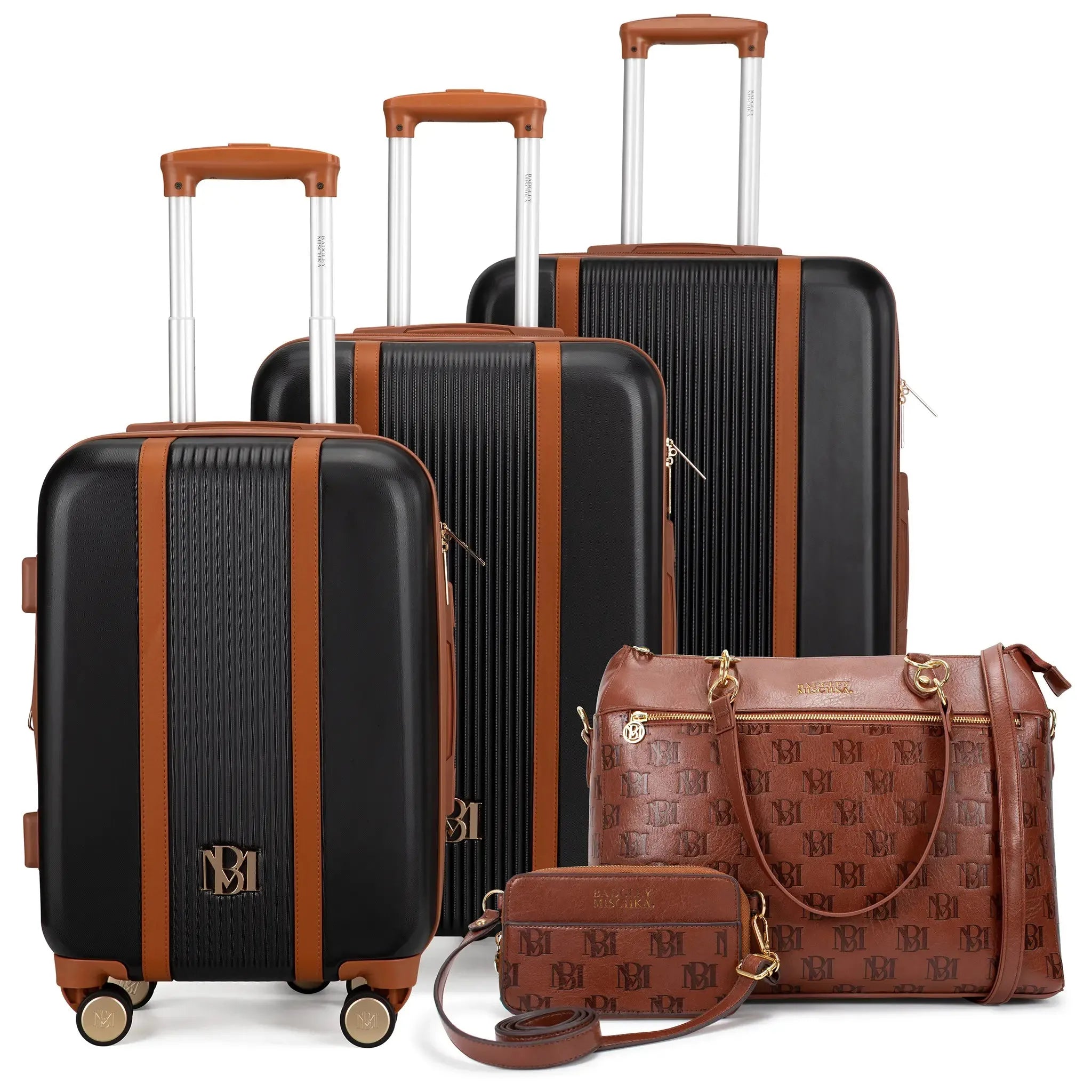 Mia & Madalyn Stylish 3-Piece Luggage Set with Spinner Wheels - Perfect for Business Travel, Family Vacations & International Trips