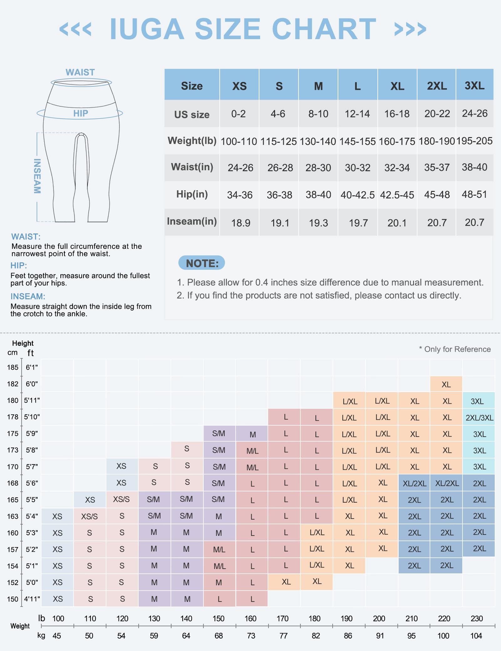 IUGA High Waisted Yoga Pants for Women with Pockets - Workout Capri Leggings for Running, Gym & Yoga - Comfortable Stretchy Activewear for Women