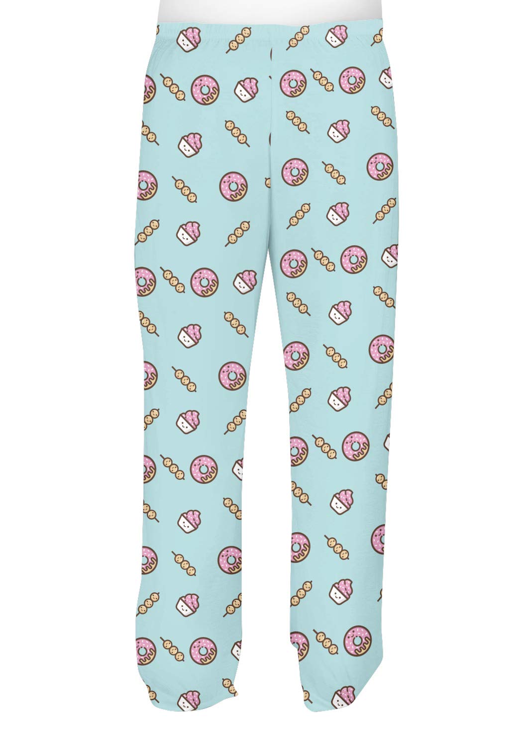 Men's Donut Print Pajama Pants - Soft Sleepwear Lounge Pants for Comfortable Nights - Size S, Blue - Perfect for Relaxing at Home or Sleepovers