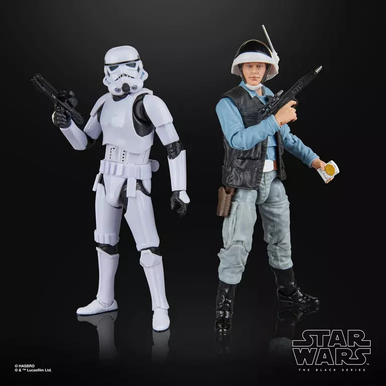 Star Wars The Black Series Rebel Trooper & Stormtrooper 2-Pack Action Figures – Collectible 6-Inch Scale Toys for Display & Star Wars Fans | Battle Scenes & Shelf Decor