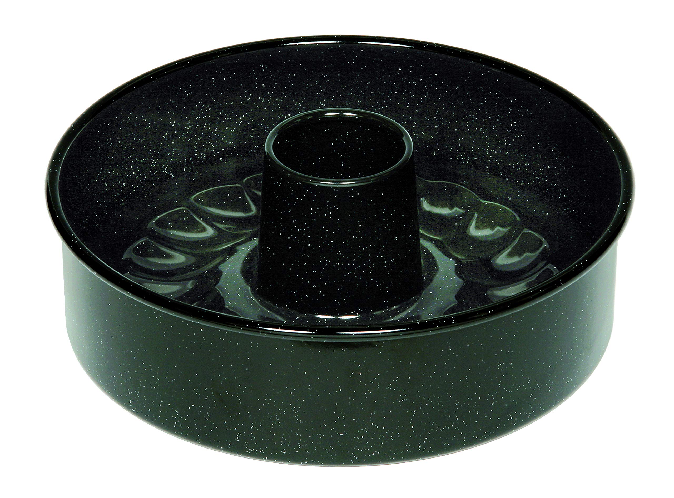 Riess CLASSIC Enamel Cake Mold Set of 3 - 26cm Round Black Baking Pans for Cakes, Pies & Desserts - Perfect for Home Baking, Party Treats & Gift Giving