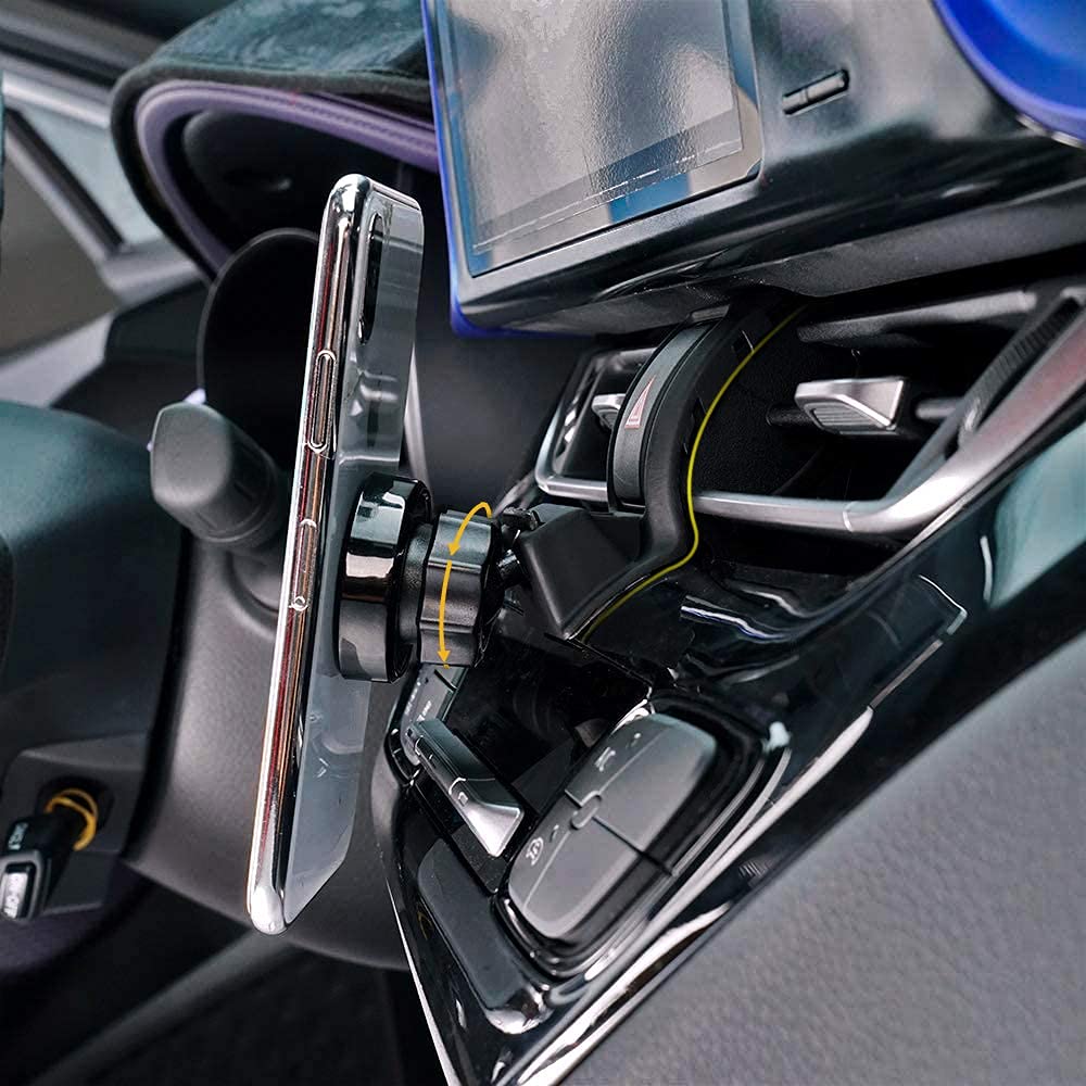 Magnetic Car Phone Holder for Toyota CHR 2017-2021 - Air Vent Phone Mount Adjustable for iPhone & Samsung (4-7 Inch Smartphones) - Secure Hands-Free Driving & Navigation