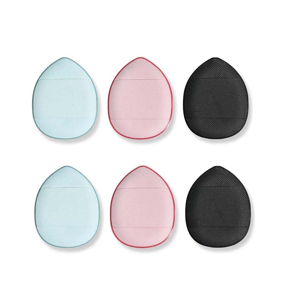 Mini Finger Powder Puff 4 Pack - Soft Cosmetic Finger Sponges for Foundation, BB Cushion, Cream & Concealer Application - Perfect for Travel, Touch-Ups & Professional Makeup Kits
