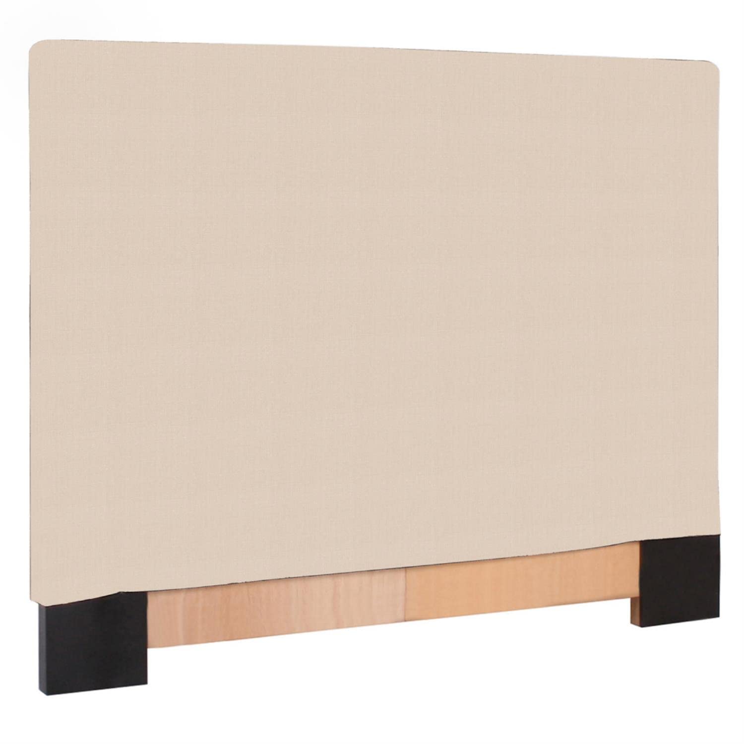 Howard Elliott Upholstered Headboard with Slipcover - Full/Queen Size Bed Frame in Sterling Sand - Perfect for Master Bedroom, Guest Room & Apartment Decor