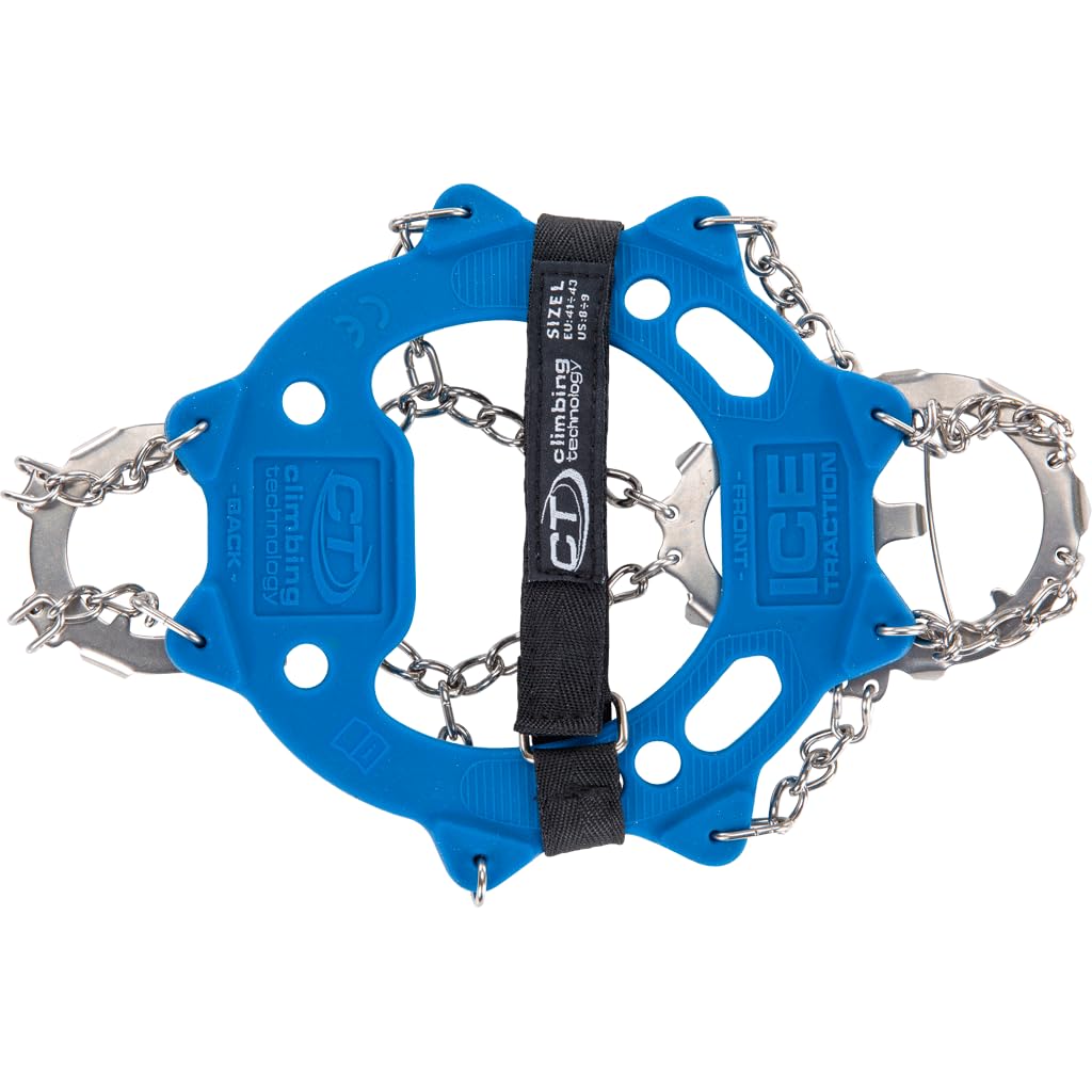 Climbing Technology Ice Traction Crampons - Lightweight Aluminum Crampons for Ice Climbing, Hiking & Mountaineering - Perfect for Winter Trails, Glacier Trekking & Snowy Mountain Adventures