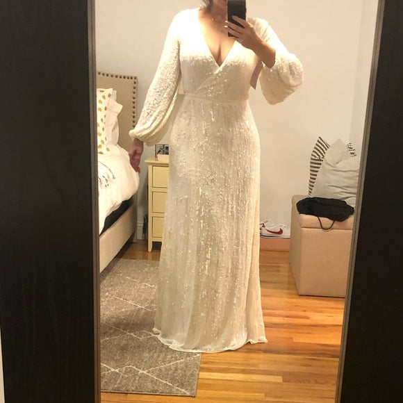 BHLDN Casey Dress - Elegant Floral Lace Wedding Gown for Brides & Bridesmaids | Perfect for Beach Weddings & Formal Events