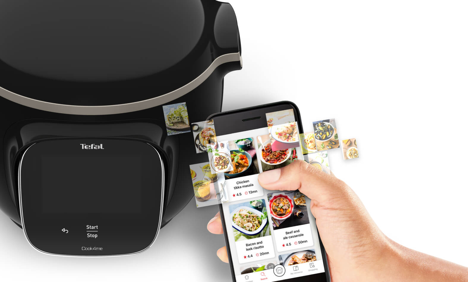 Tefal Cook4me Touch CY9128B Express Smart Multicooker & Pressure Cooker with Bonus Extra Crisp Lid - Perfect for Quick Meals, Meal Prep & Healthy Cooking