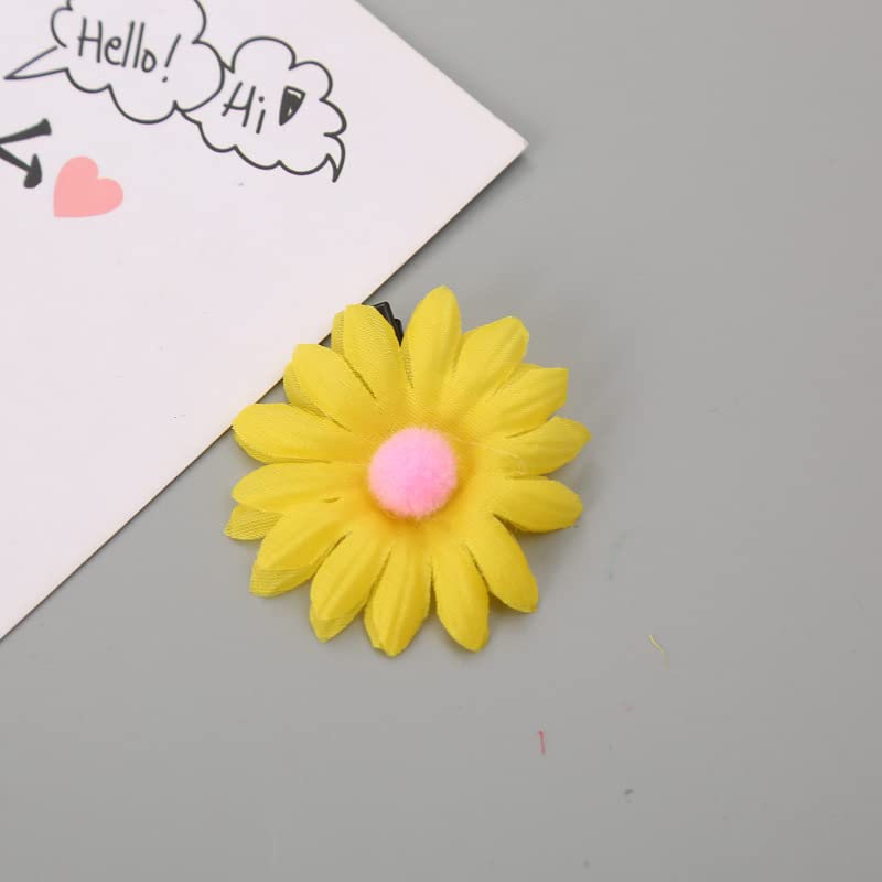 5-Piece Baby Sunflower Hair Clips Set - Cute Sunflower Barrettes & Alligator Clips for Girls (BBG53) - Perfect for Parties, Photos & Everyday Accessories