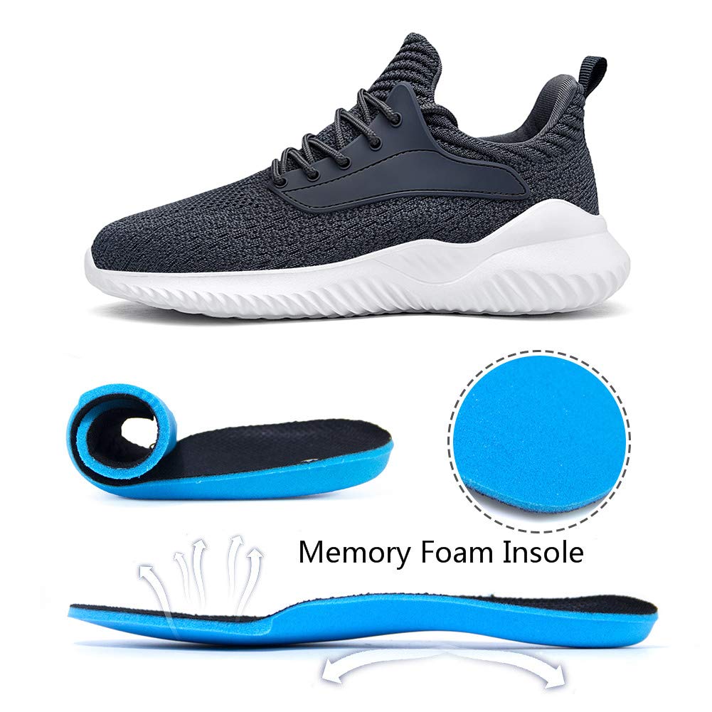 Akk Women's Slip-On Walking Shoes - Lightweight Memory Foam Running Sneakers for Tennis, Gym, Workout | Indoor & Outdoor Comfort for Walking, Jogging, Fitness Training