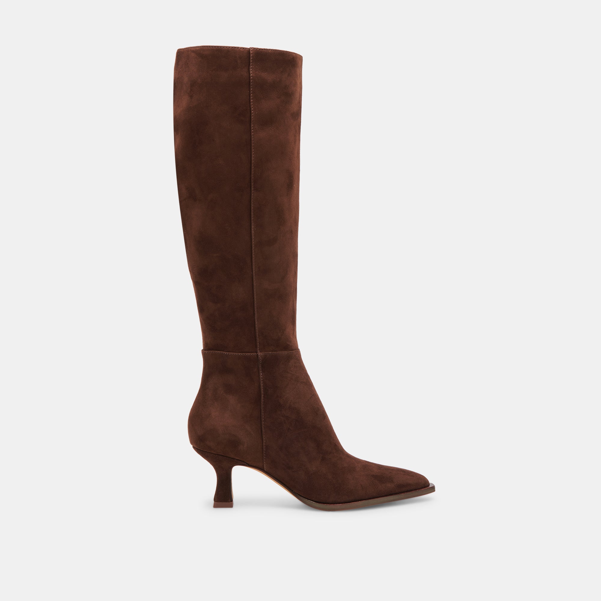 AUGGIE Wide Calf Boots for Women - DK Brown Suede - Comfortable & Stylish Winter Boots for Cold Weather & Outdoor Activities