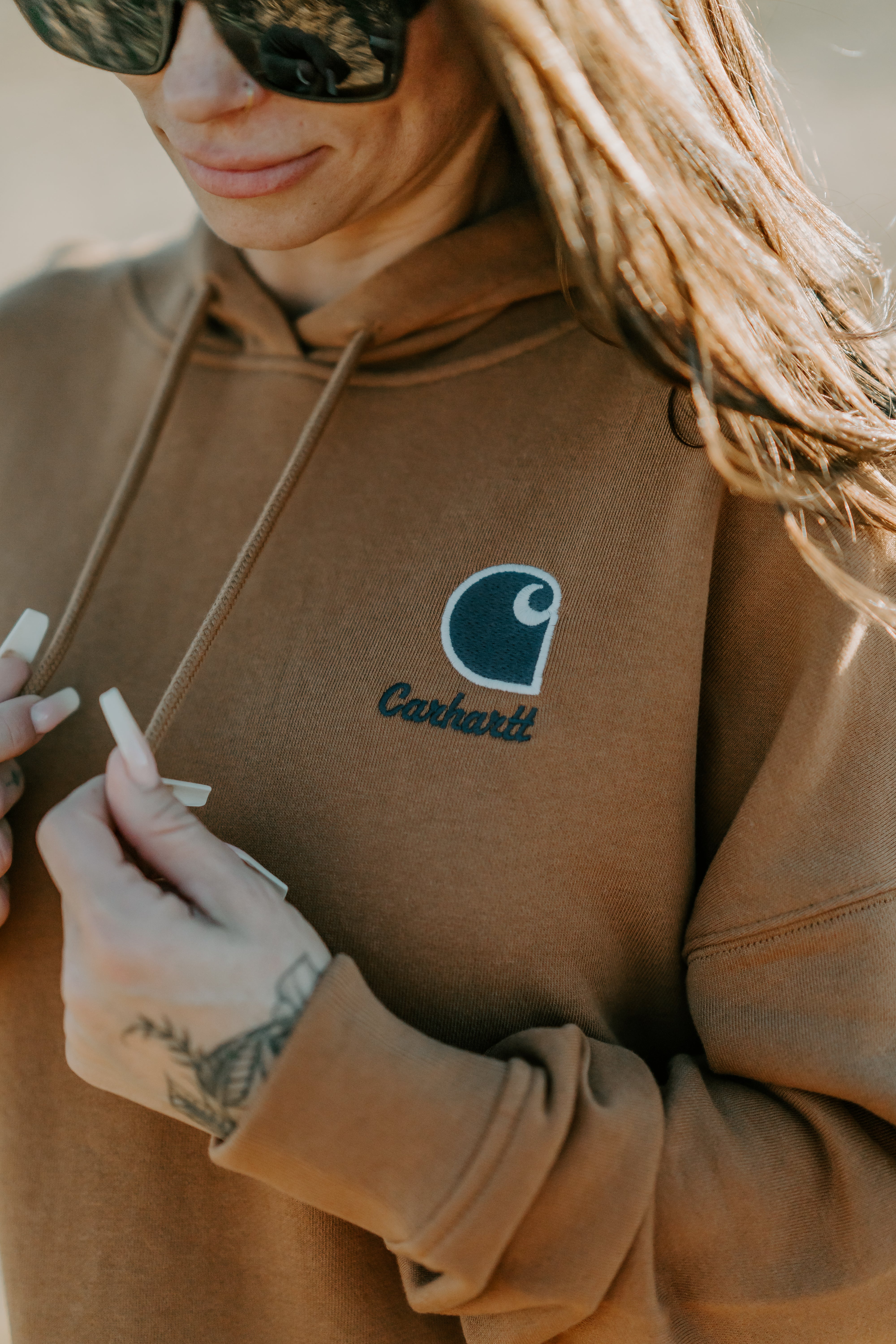 Women's TENCEL™ Fiber Graphic Hoodie - Soft Pullover Sweatshirt with Hood for Casual Wear, Lounge & Street Style Fashion