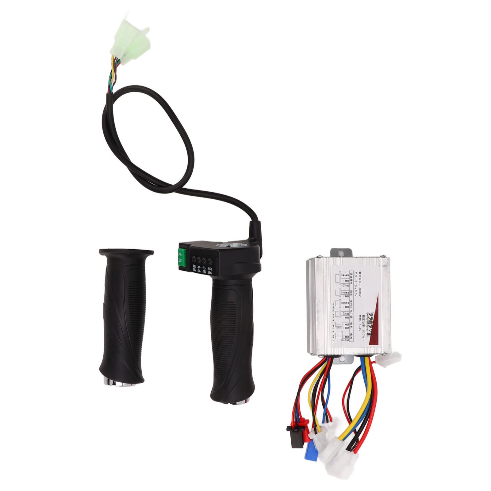 VGEBY 36V 500W Electric Bike Controller & Throttle Grip Kit - Brushless Motor Speed Controller with Handle for DIY E-Bike Modification - Perfect for Mountain Bikes, Commuting & Off-Road Adventures