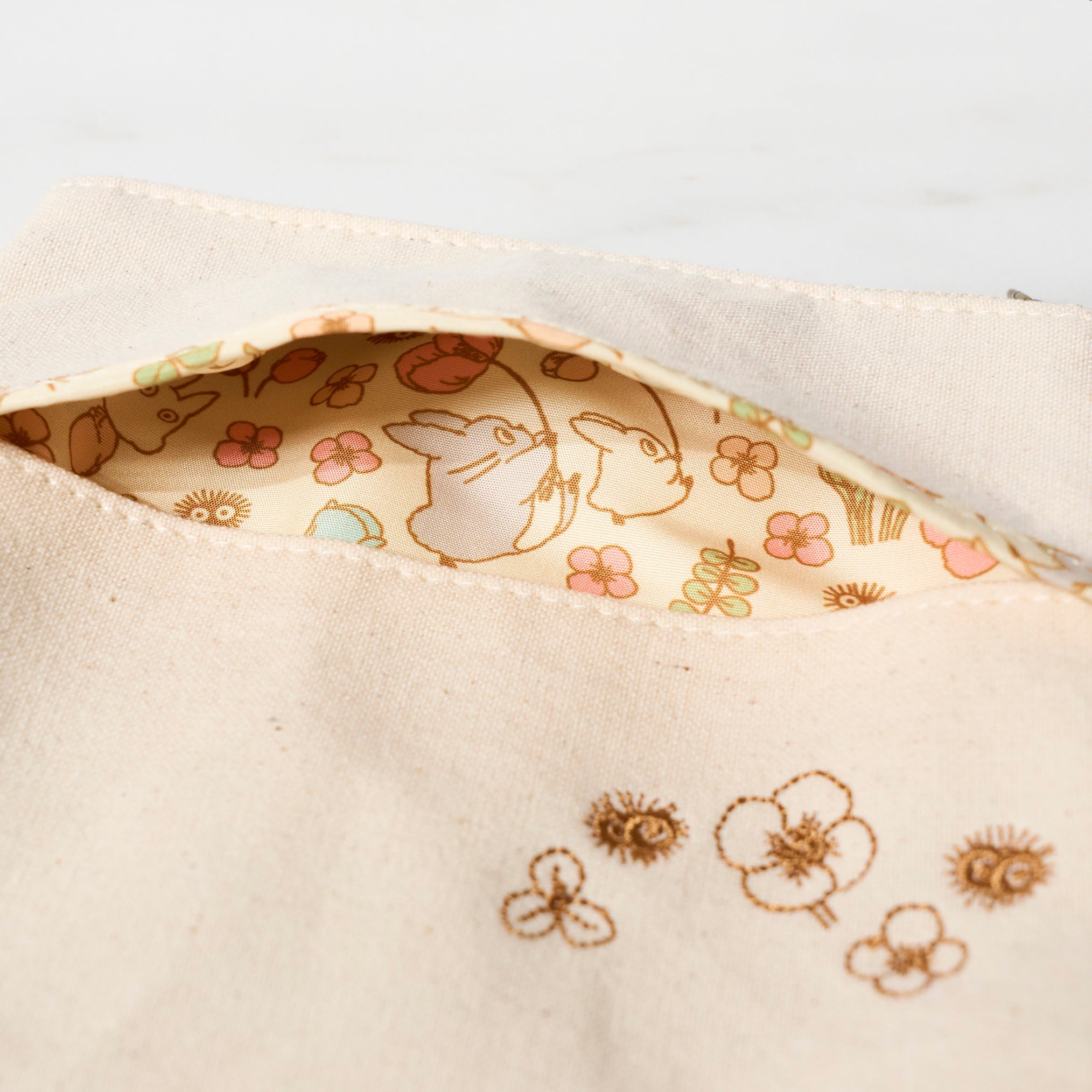 Studio Ghibli Anime Tissue & Cosmetic Pouch - Cute Kawaii Makeup Bag with Totoro Print - Perfect for Travel, School, and Daily Essentials Storage