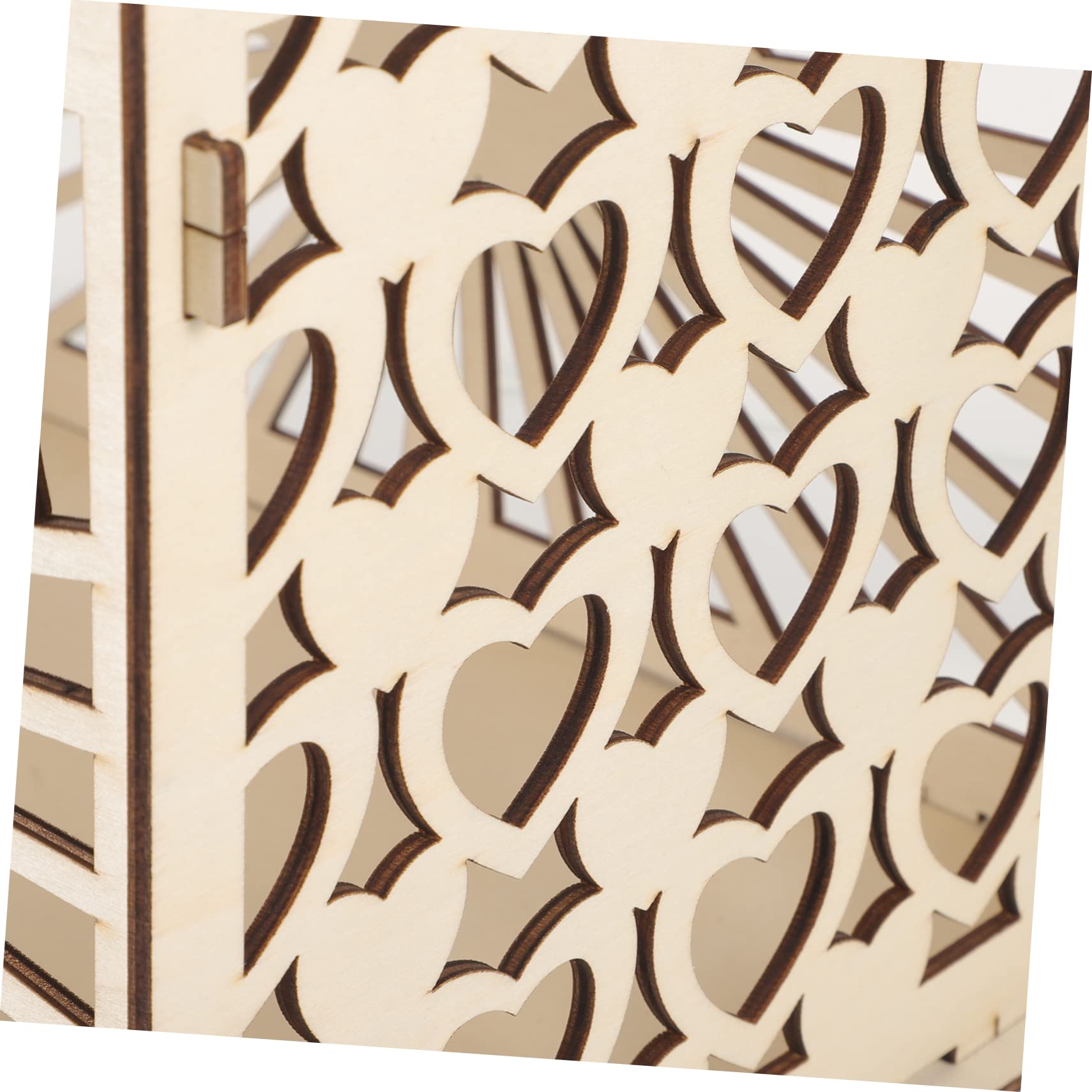 Handmade Wooden Wedding Card Box - Decorative Carving with Large Storage Space for Cards, Envelopes & Money Gifts | Perfect for Wedding Receptions, Bridal Showers & Anniversary Celebrations