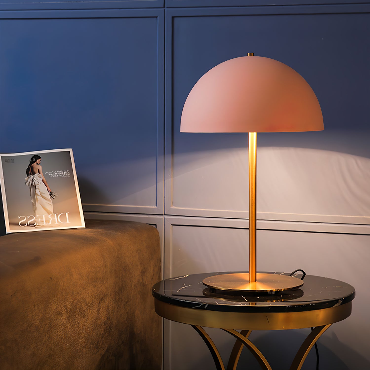 Hanna Table Lamp - Modern LED Bedside Lamp with USB Port, Adjustable Brightness for Bedroom, Living Room, and Office | Perfect for Reading, Working, and Relaxing