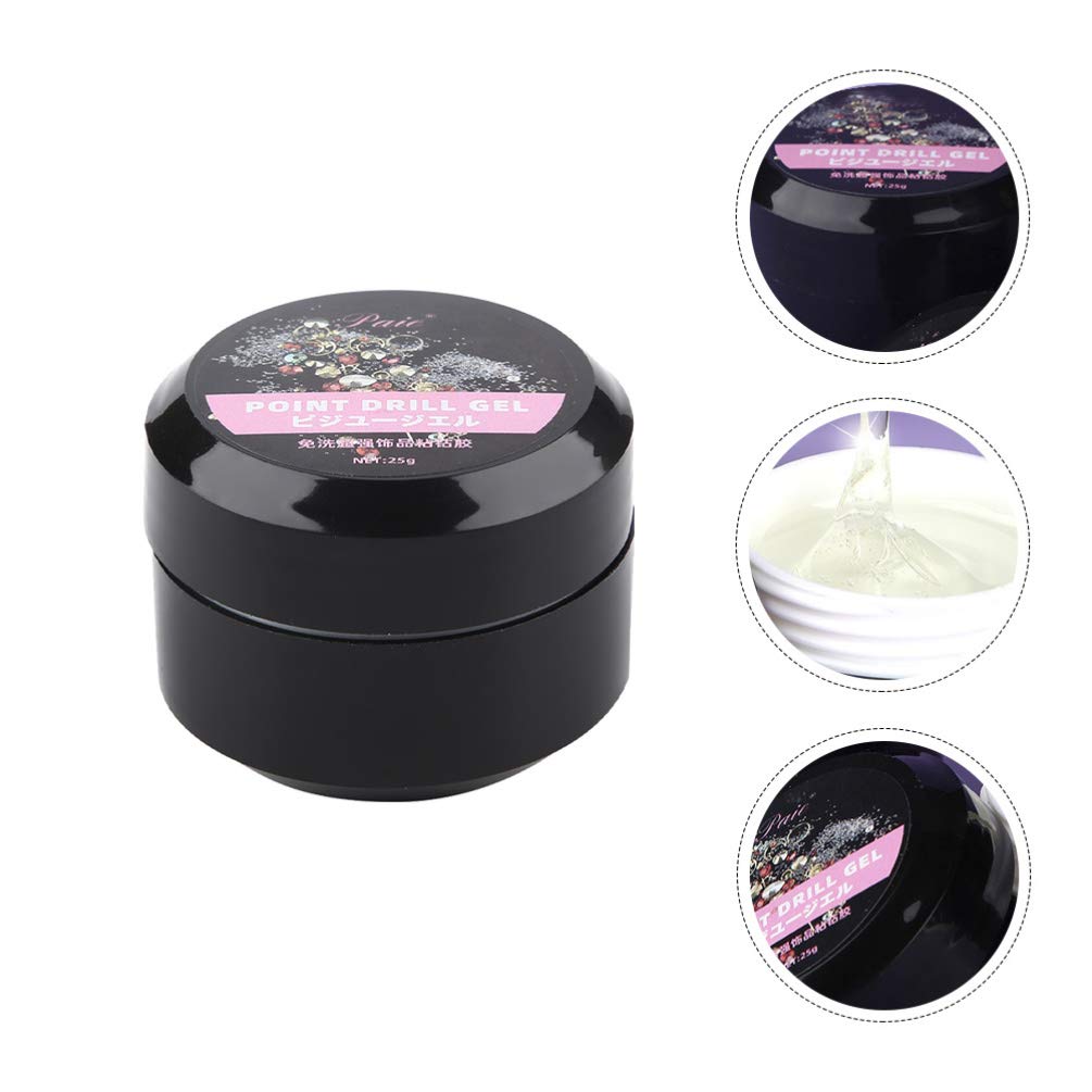 Minkissy 1pc Disposable Nail Art Glue - Strong Adhesive for DIY Gel Nails, Rhinestones & Nail Decorations | Quick-Dry Nail Glue Liquid for Manicure, Shaping & Point Drill | Perfect for Salon, Home Use & Nail Art Enthusiasts