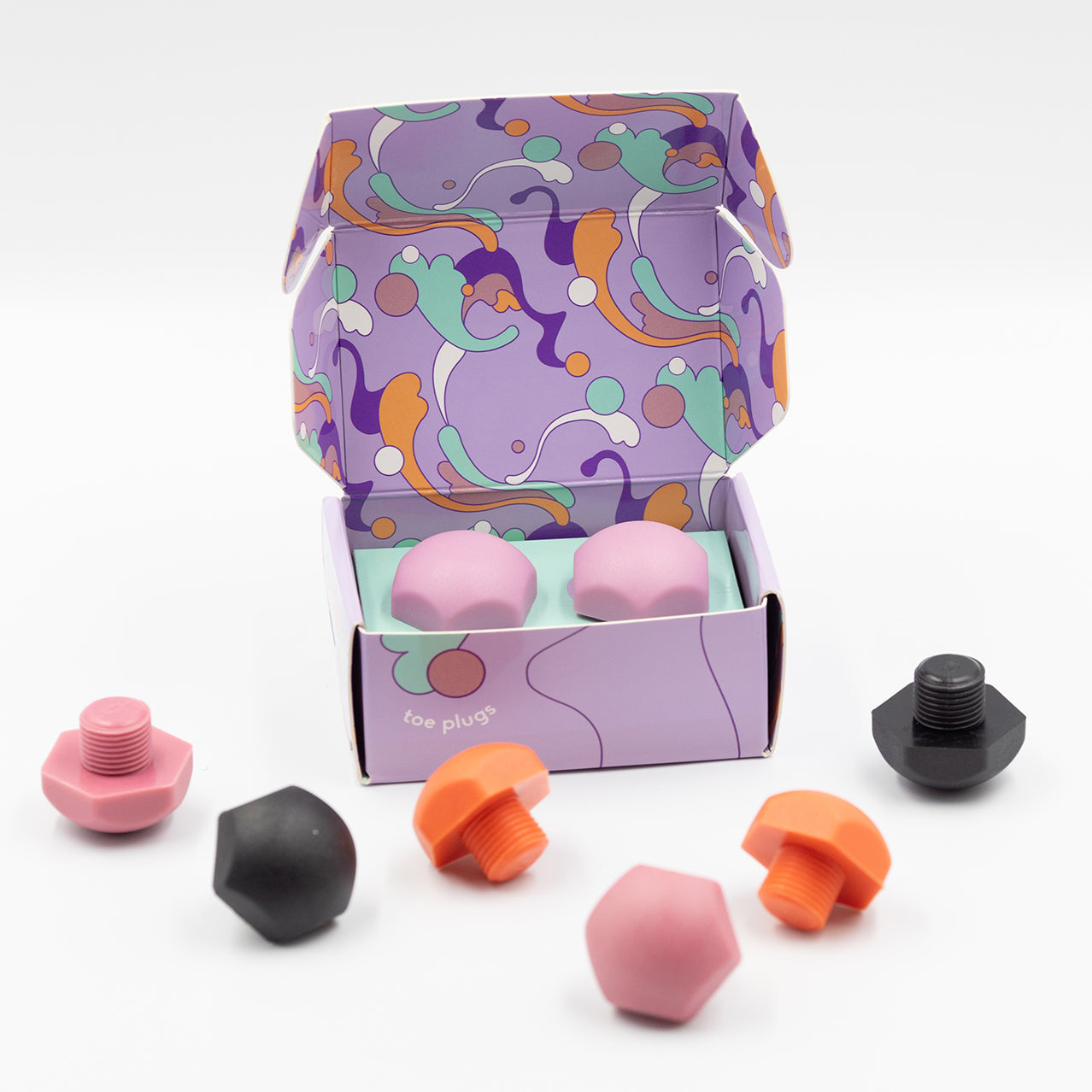 Rollerfit Toe Plugs for Roller Skates - Durable Skate Toe Stoppers for Indoor & Outdoor Skating - Perfect for Roller Derby, Rink Skating & Street Skating