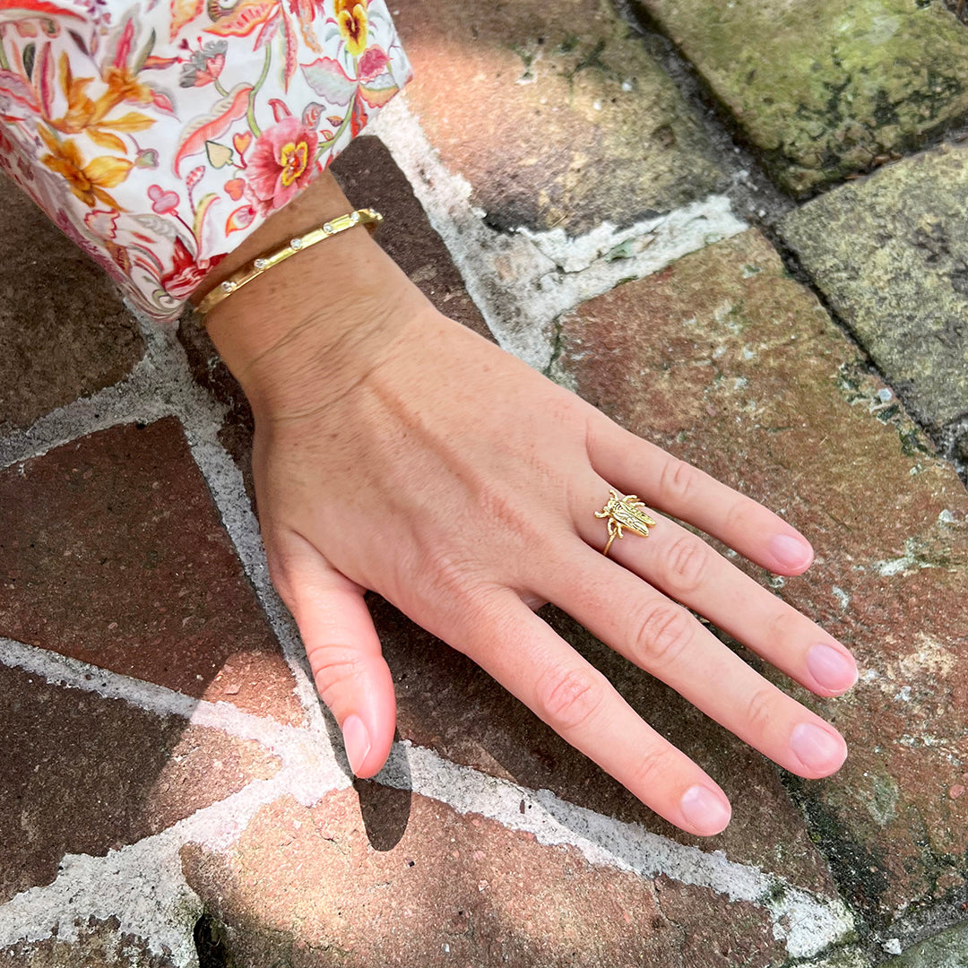 Goldbug Collection Baby Bug Ring - Sterling Silver Infant Ring for Newborns & Toddlers - Perfect for Christenings, Baby Showers & First Birthday Gifts
