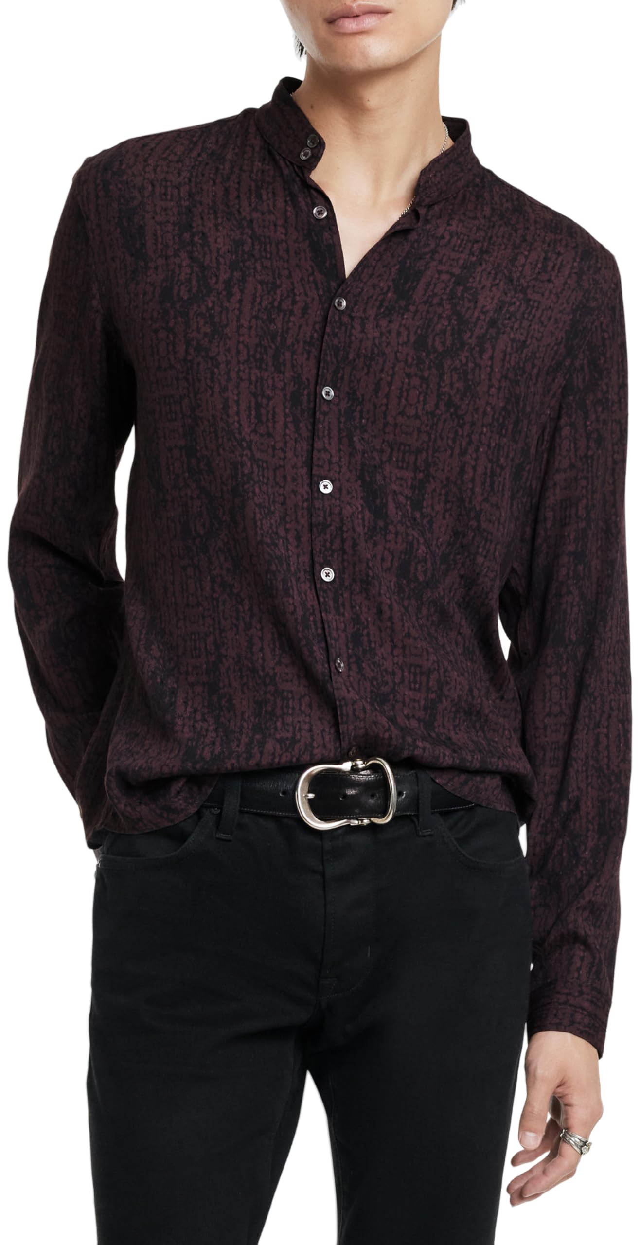 John Varvatos Men's Dora Button-Down Shirt - Premium Cotton Dress Shirt for Business Casual & Formal Wear